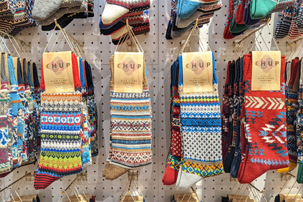 GLEN CLYDE SOCK CLUB TOKYO 2k540店】材料からデザイン、製法