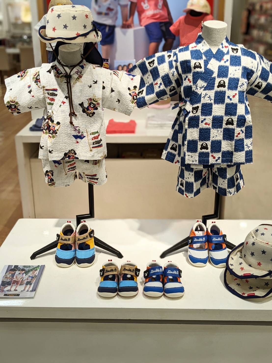 【新作入荷!!】  ミキハウス〉ダブルビー甚平入荷しました🍉💫 | ミキハウス 着物・浴衣・和小物