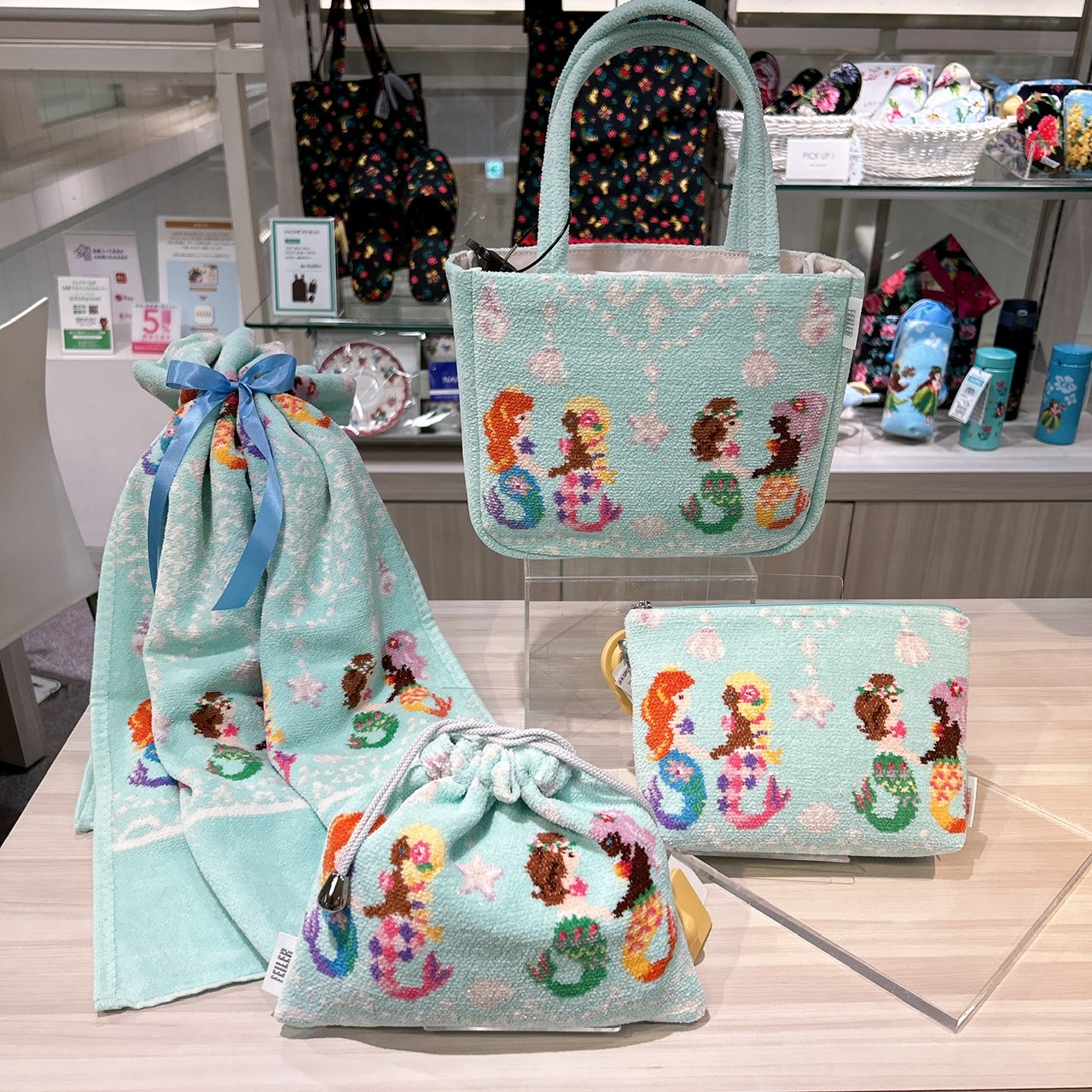 入荷now 口コミ フェイラー〉マーメイドワルツ🐠🐟・スィートラグーン バッグ